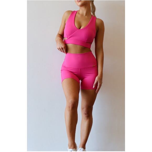 Cleo-Harper Sports Bra Hot Pink - Picture 6 of 6